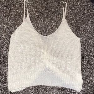 Knotted Back Knit tank top
